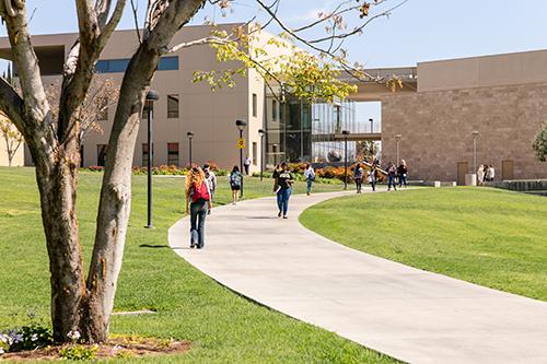 CUI students walking on campus