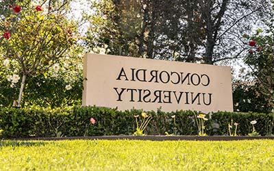 Concordia University Irvine sign